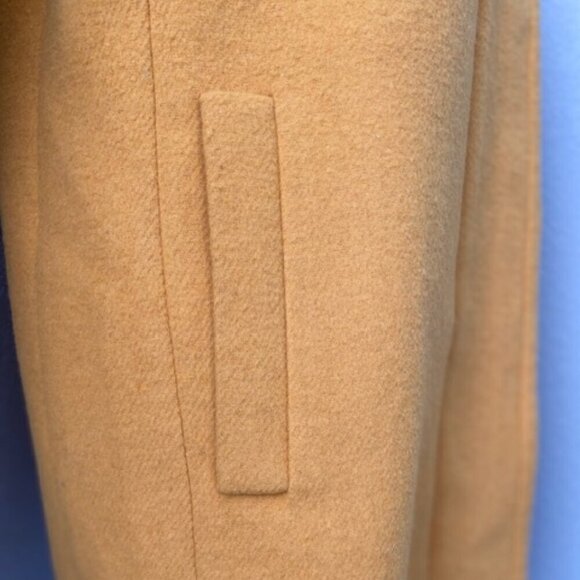 J.CREW Ochre Mustard Yellow Wool Blend City Coat Jacket Sz 4 - Picture 9 of 15